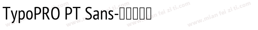 TypoPRO PT Sans字体转换